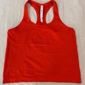 Lululemon Bright Orange Racerback Tank Top size 8